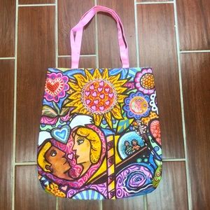 True Religion Daniel Cascardo Boho Lightweight Canvas Totebag Beachbag Shopper